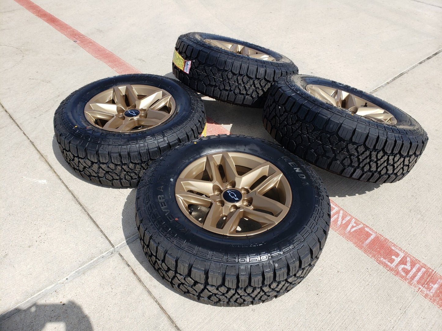 18" Chevy Silverado Tahoe ZR2 BRONZE OEM 5911 wheels rims tires NEW