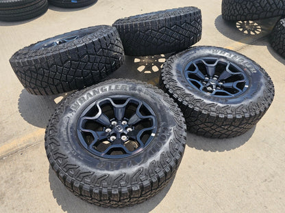 18" Dodge Ram 1500 TRX RHO Black OEM 66002 wheels rims TERRITORY M/T 35"