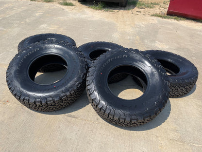 (5) 37x12.5x17 BFG KO2 A/T tires F-150 Sierra Tahoe Silverado 37" TAKE OFFS NEW!