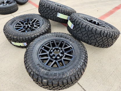 20" Ford F-250 F-350 OEM Black rims wheels tires 10201 TREMOR 2024 2025 NEW 37"