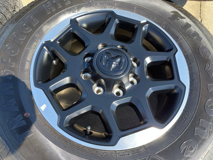 18" Dodge RAM 2500 3500 OEM 68629288 wheels rims tires FIRESTONE H/T2 SET