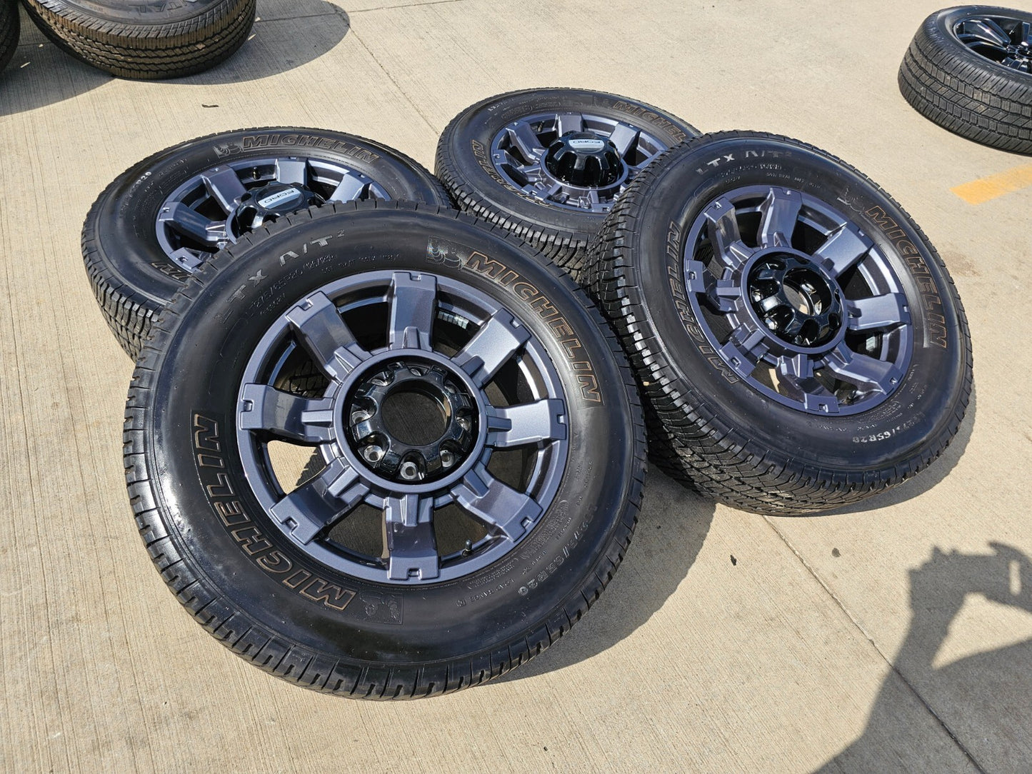 20" Ford F-250 F-350 OEM gray Lariat 10485 10296 wheels rims MICHELIN