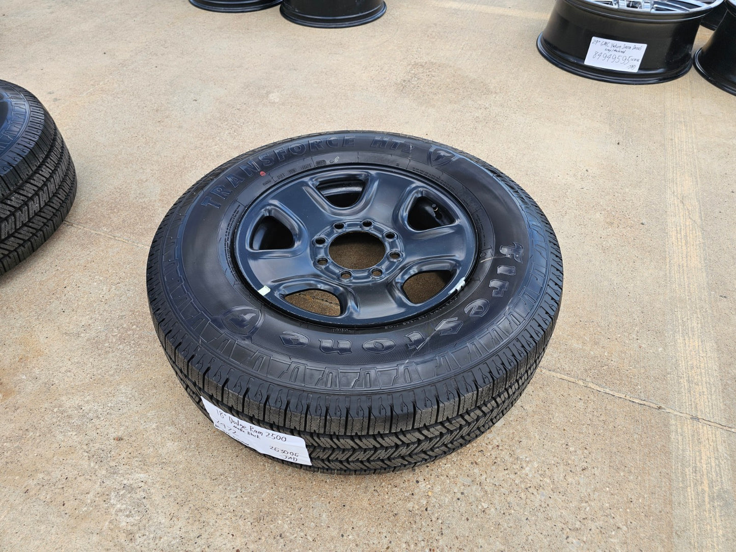 18" Dodge Ram 2500 3500 STEEL black OEM 2473 wheel rim tire 2025 2026 2027 NEW