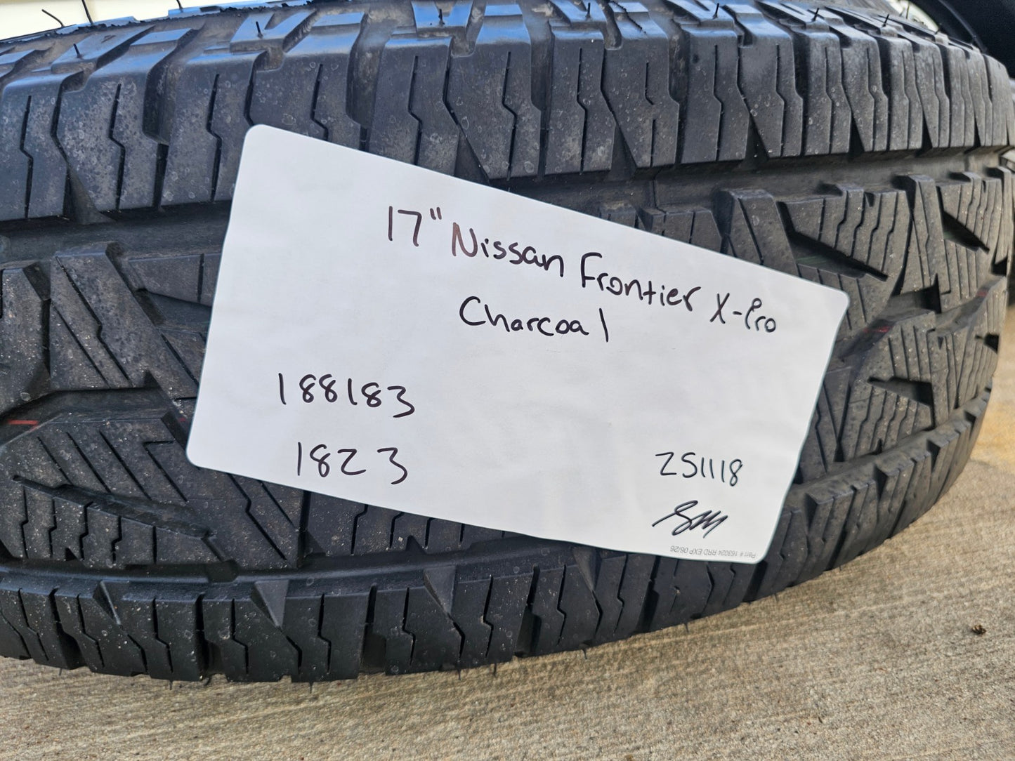 17" Nissan Frontier X-PRO OEM Desert Runner wheels rims tires DUELER A/T