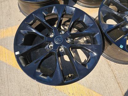 20" Jeep Wrangler HIGH ALTITUDE OEM Black wheels rims Gladiator 9262 96902 NEW