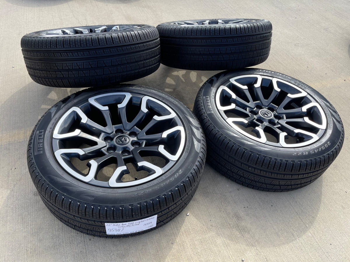 22" Dodge Ram 1500 OEM 95987 LIMITED Laramie wheels rims 2025 2026 2027 SET NEW