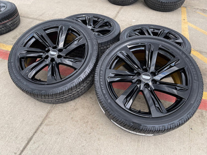 24" Cadillac Escalade V OEM wheels rims black SET 2025 2026 2027 NEW MICHELIN