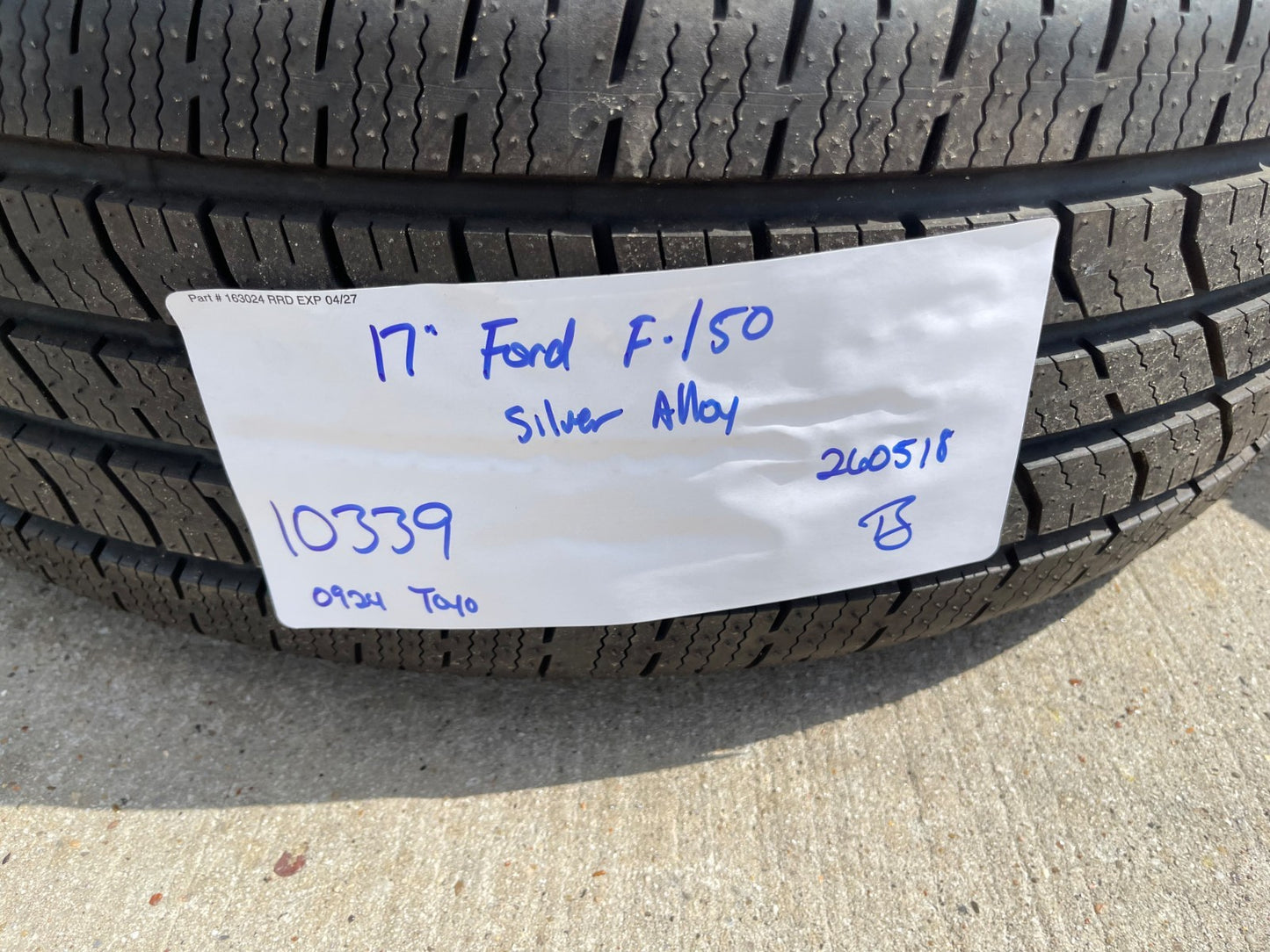17" Ford F-150 Expedition OEM 10339 rims wheels 2024 2025 2026 2027 TOYO NEW