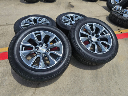 20" Chevy Silverado 1500 Tahoe OEM 5915 5916 wheels rims SET HANKOOK A/T2 NEW