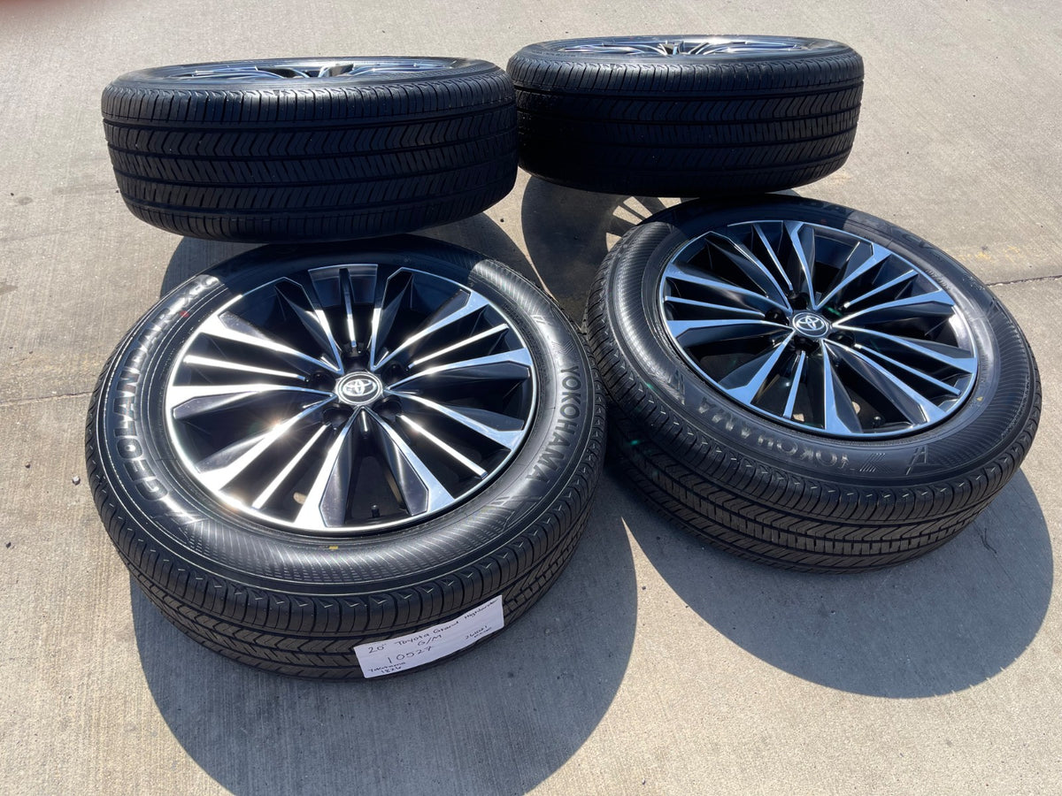 20" Toyota Grand Highlander OEM 10527 wheels rims TX350 TX500 2026 2027 SET NEW