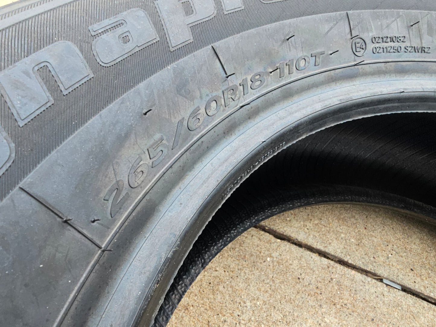 (1) 265/60/18 Hankook Dynapro H/T tire 265/60r18 BRAND NEW!