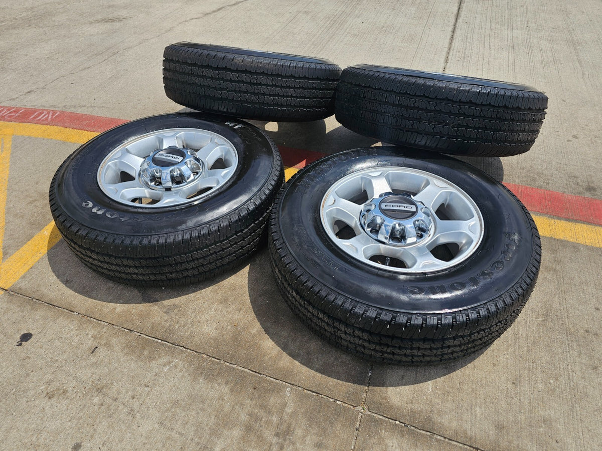 17" Ford F-250 F-350 OEM rims wheels 3950 tires FIRESTONE DISCOUNTED