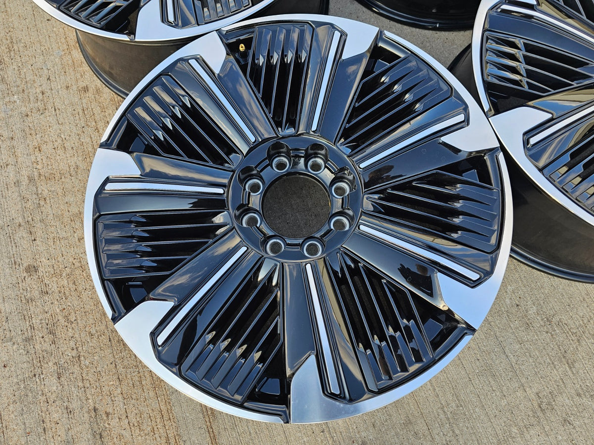 24" Cadillac Escalade IQ EV OEM 8x165 wheels rims Hummer 2500 2024 2025 2026