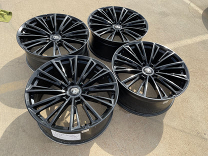 24" 24x10 Asanti Black Label ABL30 Corona Silverado RAM wheels rims 6x139 6x5.5