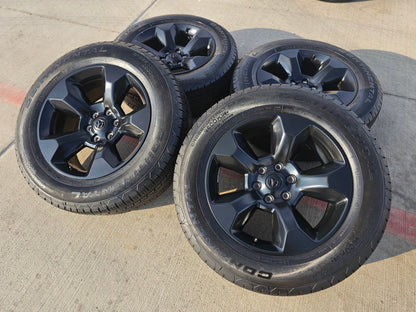 20" Ram 1500 OEM LIMITED Laramie wheels rims black 2675 2722 CONTINENTAL
