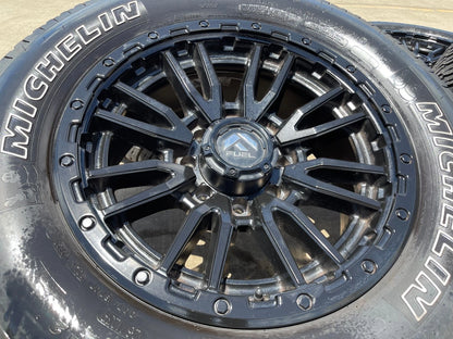 20x9 FUEL Rebel D680 Chevy Dodge Ram 2500 3500 wheels rims 8x165 8x6.5 tires