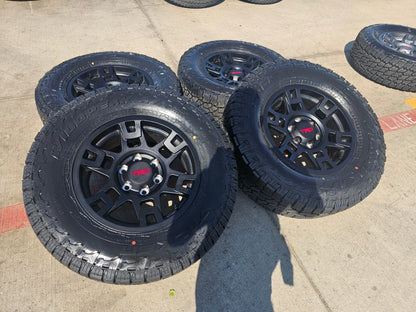 17" Toyota Tacoma 4Runner OEM wheels rims black 75167 TRD FJ A/T4 tires NEW
