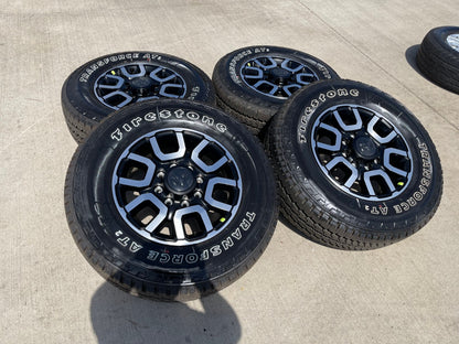 18" Ram 2500 3500 LARAMIE OEM wheels rims 2694 tires FIRESTONE A/T2 NEW 2026