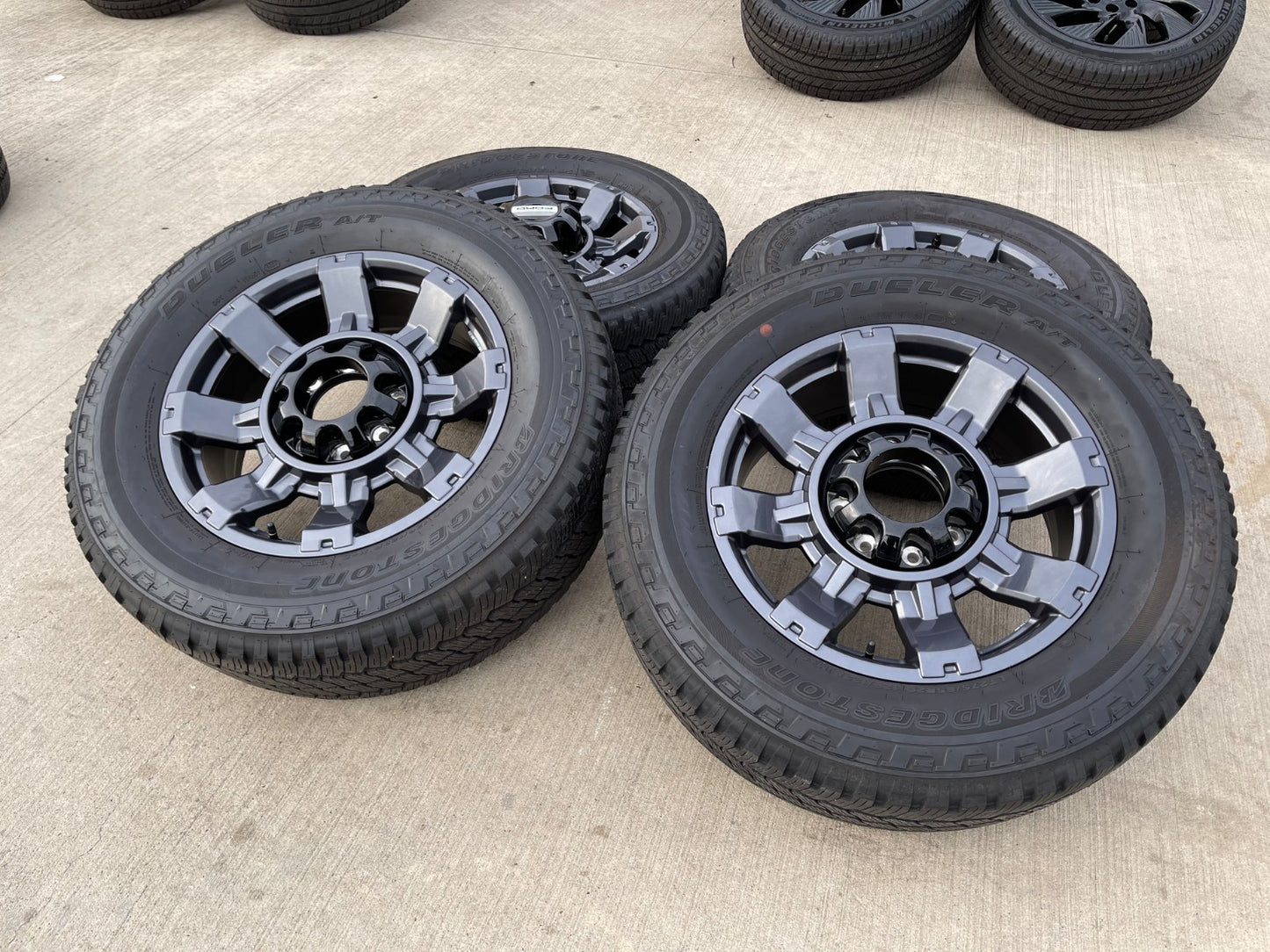 20" Ford F-250 F-350 OEM gray Lariat 10485 10296 wheels rims BRIDGESTONE A/T