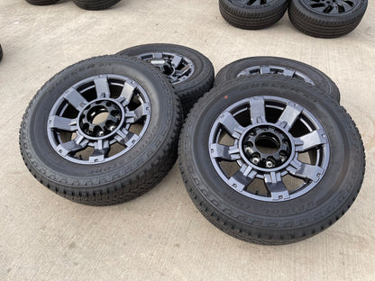 20" Ford F-250 F-350 OEM gray Lariat 10485 10296 wheels rims BRIDGESTONE A/T