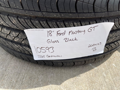 18" Ford Mustang GT OEM 10593 BLACK wheels rims tires 2024 2025 2026 2027 NEW