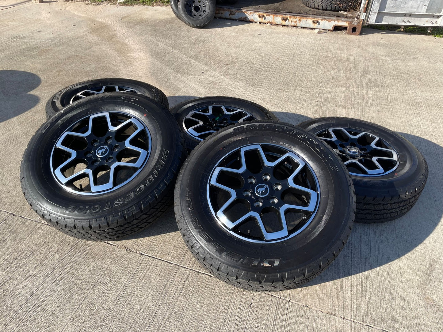 18" Ford Bronco wheels rims tires black 95213 Ranger 2023 2024 2025 2026 NEW
