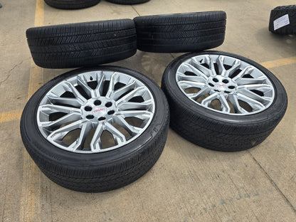 24" GMC Yukon Sierra Denali Chevy Tahoe SET OEM 10067 wheels rims 2025 2026 2027