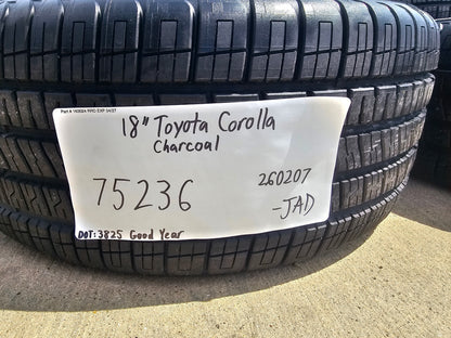 18" Toyota Corolla S OEM wheels rims Gray 75236 86 FR-S 2023 2024 2025 2026 NEW