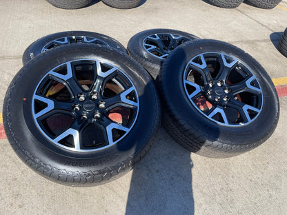 20" Jeep Grand Wagoneer Dodge Ram 1500 OEM black 9296 wheels rims 2025 2026 NEW