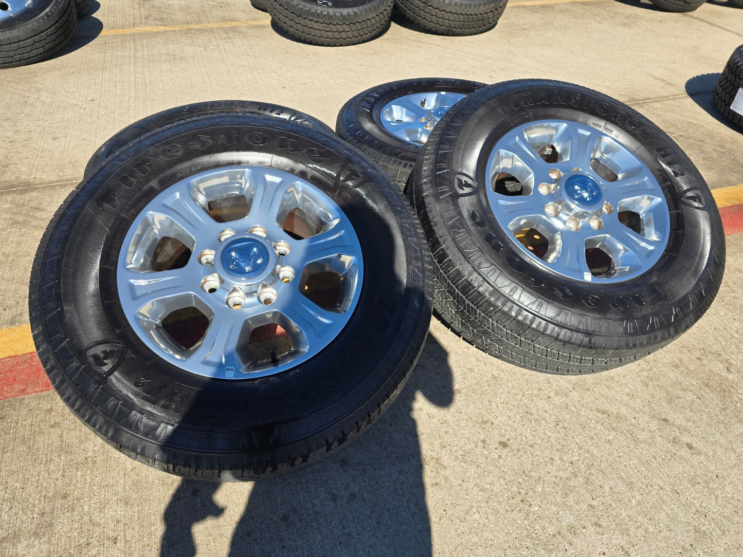 18" Ram 2500 3500 Laramie Power Wagon OEM wheels rims 2692 tires FIRESTONE