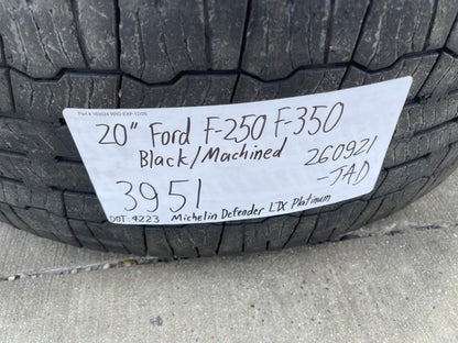 20" Ford F-250 F-350 OEM 3951 3845 LARIAT rims wheels tires MICHELIN DEFENDER
