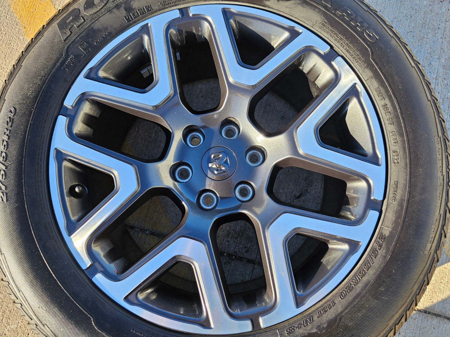 20" Dodge Ram 1500 OEM 94059 Laramie wheel rim 68583860AA Spare 2024 2025 2026
