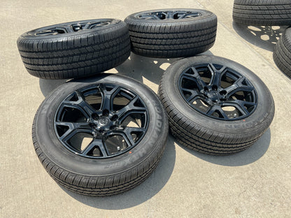 20" Dodge Ram 1500 Jeep Grand Wagoneer OEM black 9296 wheels rims NEW