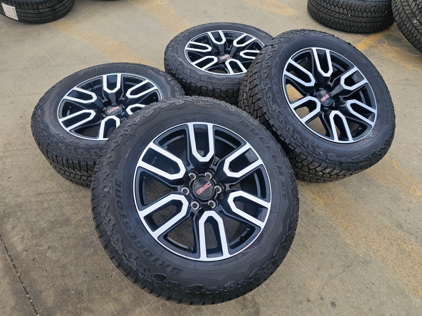20" GMC Sierra Yukon AT4X Silverado OEM 5914 wheels rims BRIDGESTONE A/T SET NEW