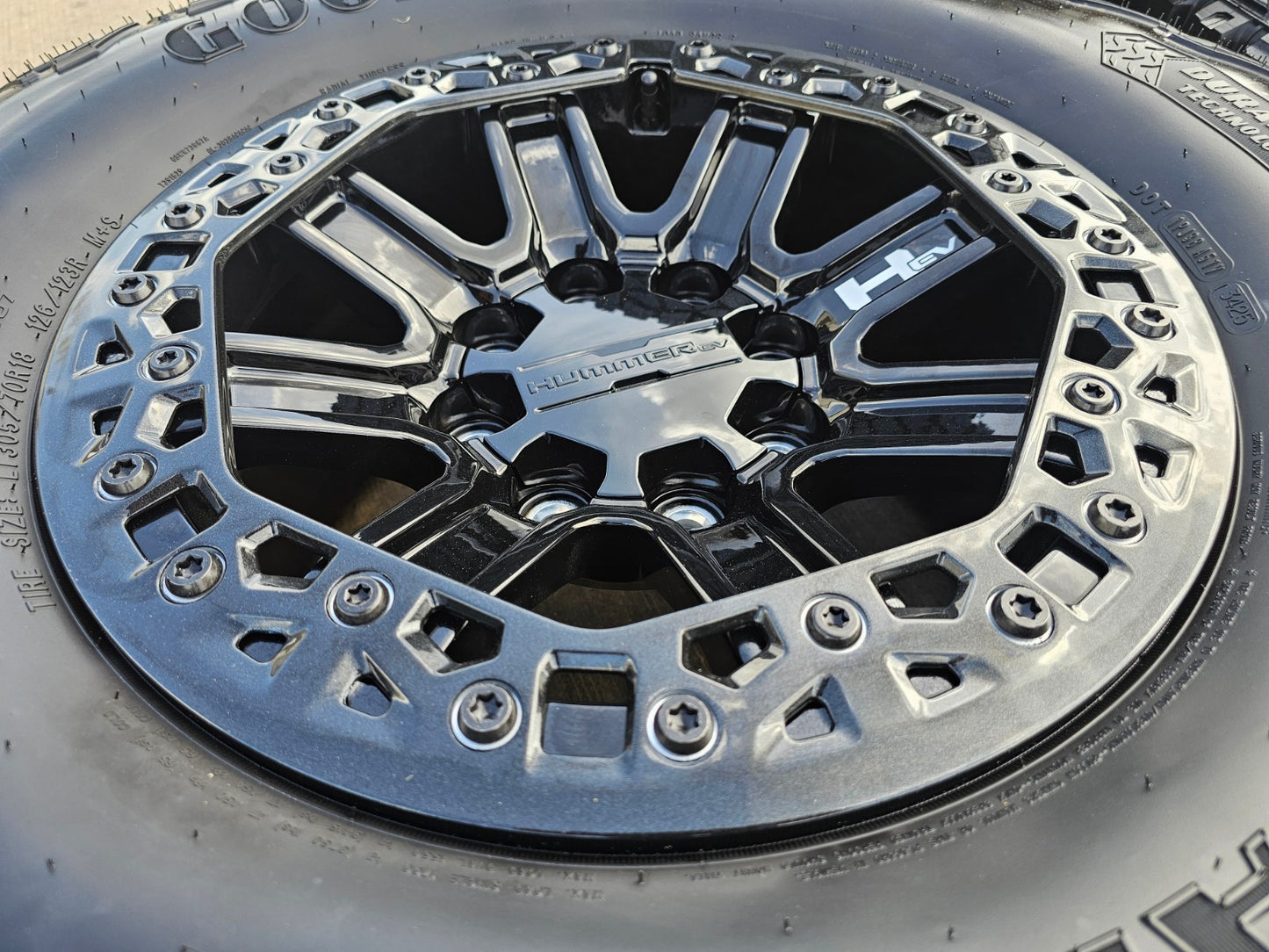 (5) 18" Hummer beadlock EV HEV 2500 OEM wheels rims 2024 2025 2026 2027 NEW 35"