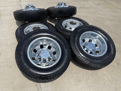 18" GMC Sierra 3500 DENALI Dually rims wheels OEM 8x210 2024 2025 NEW MICHELIN