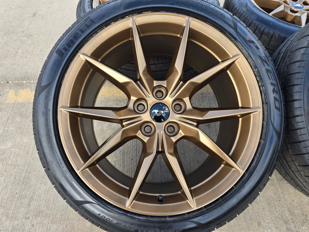 19" Ford Mustang GT Dark Horse OEM 95839 95840 wheels rims BRONZE 2026 2027 NEW