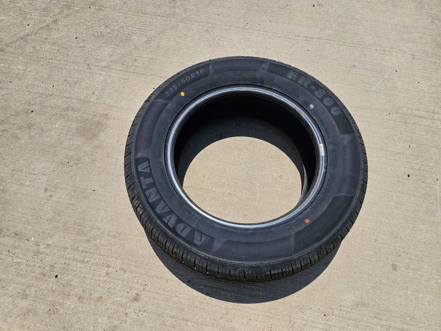 (1) 225/60/16 Advanta ER-800 tire 225/60R16 98H NEW