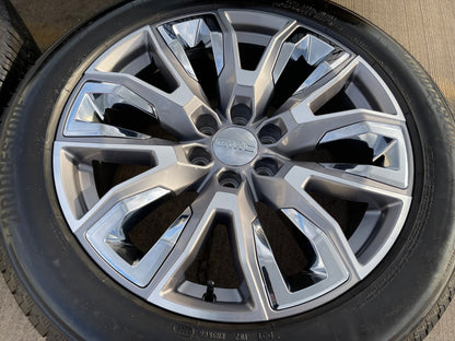 22" GMC Yukon Chevy Tahoe Escalade OEM 95513 14134 wheels rims BRIDGESTONE NEW