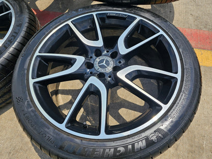 20" Mercedes E43 E53 E400 AMG S580 S65 S63 OEM 85543 85544 wheels rims MICHELIN