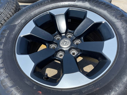18" Dodge Ram 1500 Rebel Black OEM wheels rims 2671 tires 2024 2025 2026 NEW