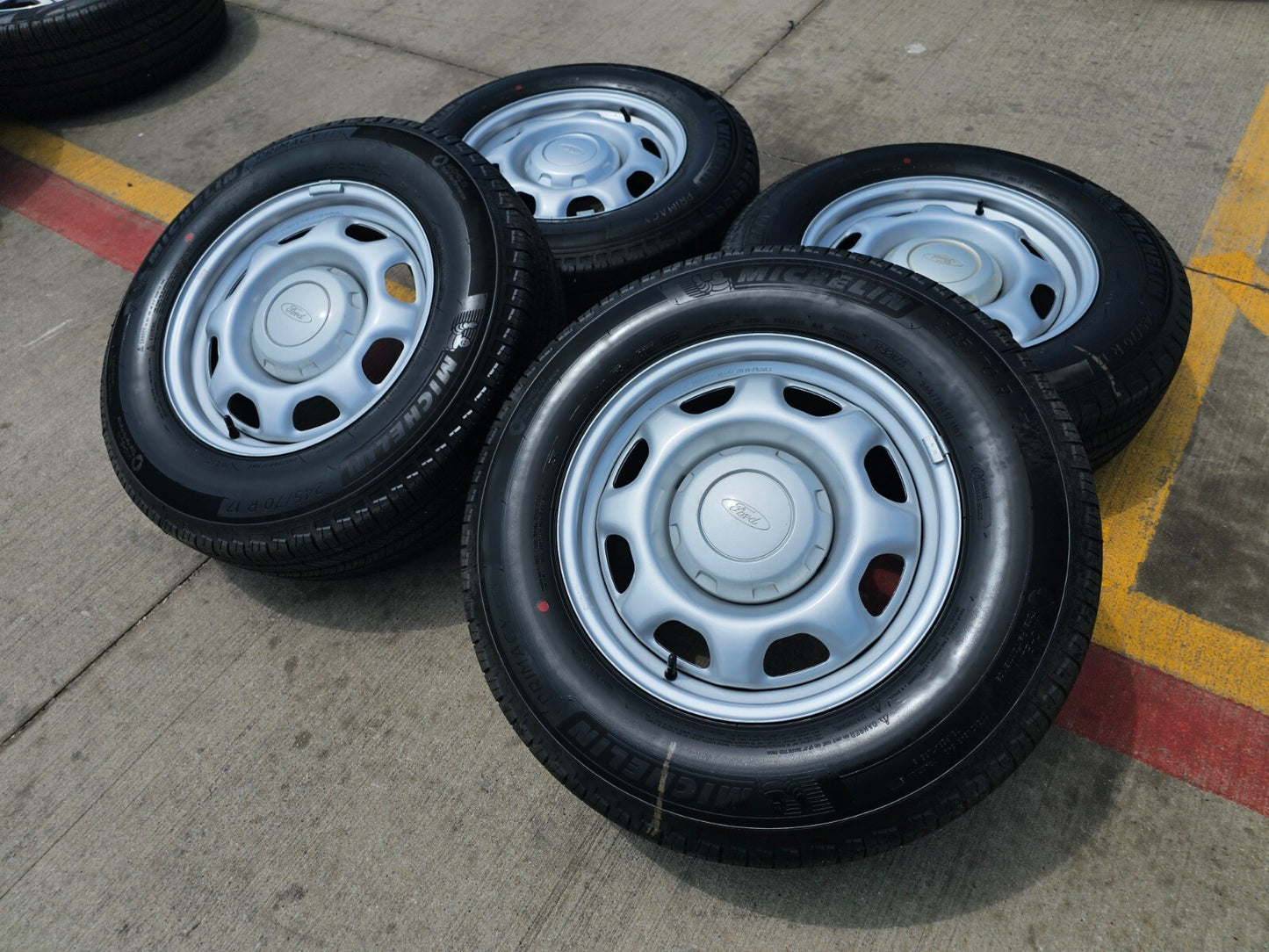 17" Ford F-150 OEM rims wheels 3857 tires steel 2022 2023 2024 2025 MICHELIN NEW