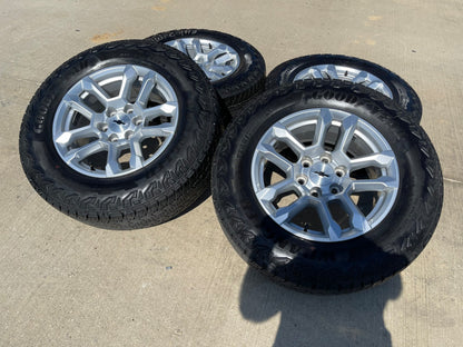 18" Chevy Silverado Suburban Tahoe OEM 14091 wheels rims GMC SET GOODYEAR A/T