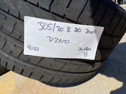 (1) 305/30/20 Pirelli P Zero tire 103Y M+S 305/30R20 tire Porsche 911 Carrera