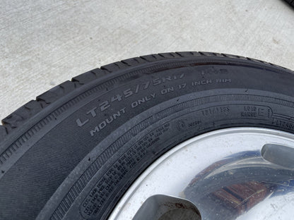 17" Ford F-350 Dually OEM 10477 FRONT rim wheel tire spare single COOPER