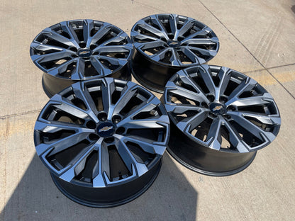 22" Chevy Tahoe Silverado Suburban OEM wheels rims 2023 2024 2025 2026 2027 NEW