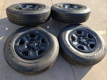 17" Jeep Wrangler SPORT OEM wheels rims tires 9240 9220 black NEW