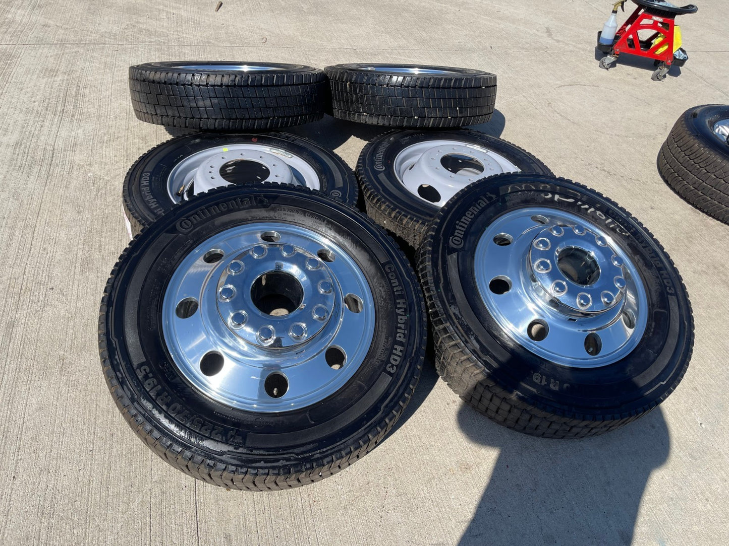 19.5" Ford F-450 Dually F-550 rims wheels RAM 4500 OEM 10x225 2023 2024 2025