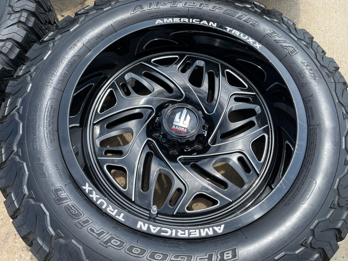 20" 20x10 American Truxx AT1914 Euphoria Ford F-150 rims wheels Expedition BFG