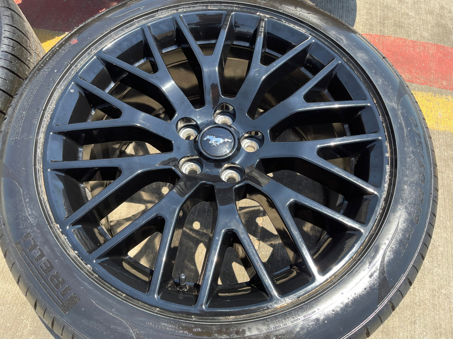 19" Ford Mustang GT Track Pack OEM 10036 10038 wheels rims PIRELLI